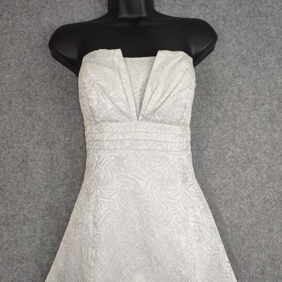 Jessica McClintock Gunne Sax Dress Juniors Sz 7 Prom Petticoat Strapless Formal - Picture 3 of 15